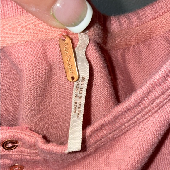 Free People Bohemian Pink Patchwork Women's Top - Picture 2 of 6